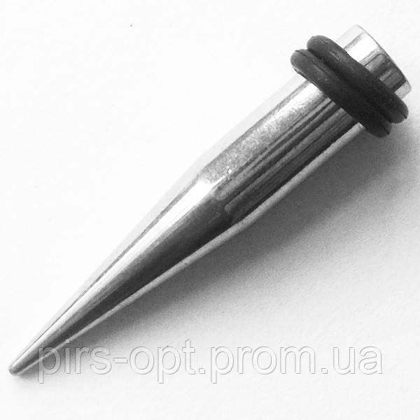 Конусна сталева розтяжка 6 мм для пірсингу вух.(ціна за 1 шт.)