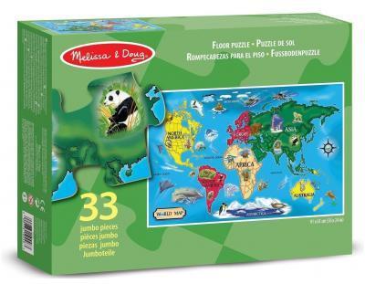 Підлоговий пазл Melissa&Doug Мапа світу (MD10446)