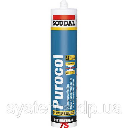 Поліуретановий клей Soudal Purocol, Пурокол, 310 мл, фото 1