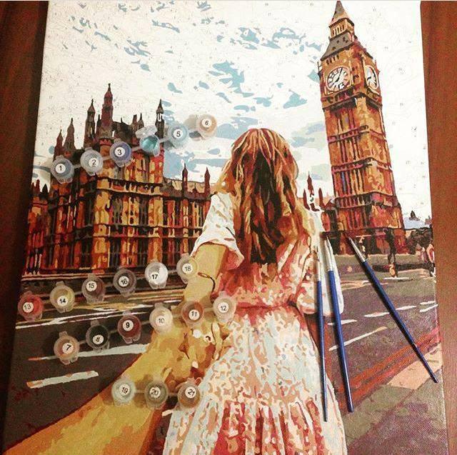 Намальована картина Йди за мною Лондон