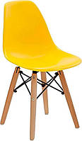 Детский стул AC-0117W Eames DSW Kids желтый пластик, дизайн Charles & Ray Eames