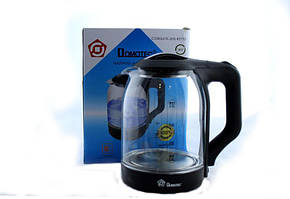 Електрочайник Domotec MS-8120 чайник скло