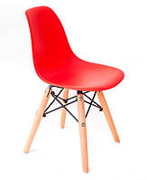 Детский стул AC-0117W Eames DSW Kids красный пластик, дизайн Charles & Ray Eames