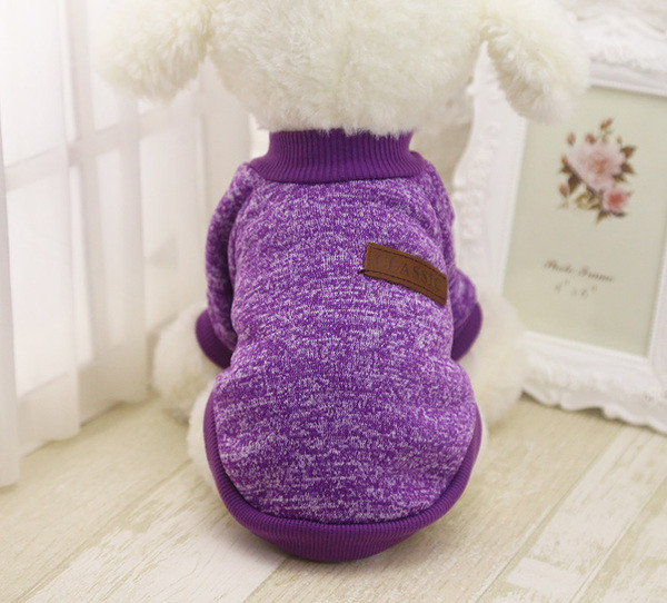 Толстовка - светр для собак S фіолетова