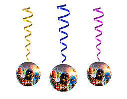 Гірлянди підвіски паперові "Ніндзяго", 5 шт./набір