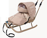 Детские санки Adbor PICCOLINO (ручка, конверт и капюшон)