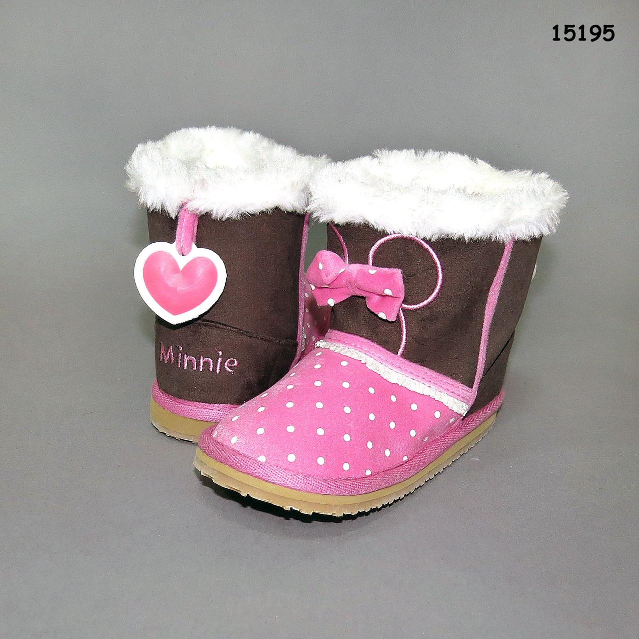 Теплые угги Minnie Mouse для девочки. Стелька 15, 16 см - фото 5 - id-p603584046