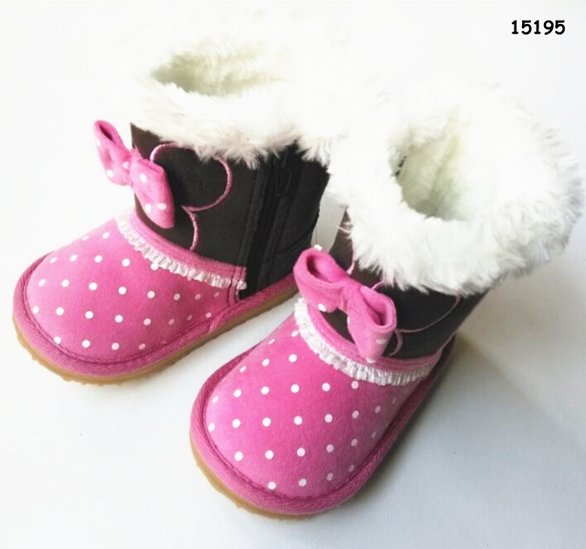 Теплі уггі Minnie Mouse для дівчинки. Устілка 15, 16 см