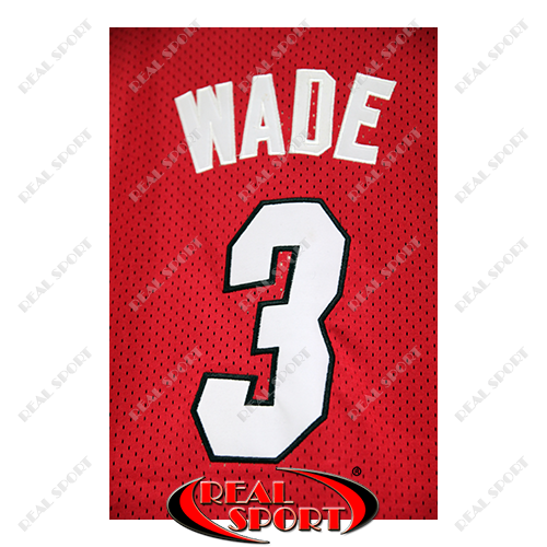 Баскетбольная форма НБА Майами Хит, Дуэйн Уэйд №3, красная - фото 2 - id-p43123635