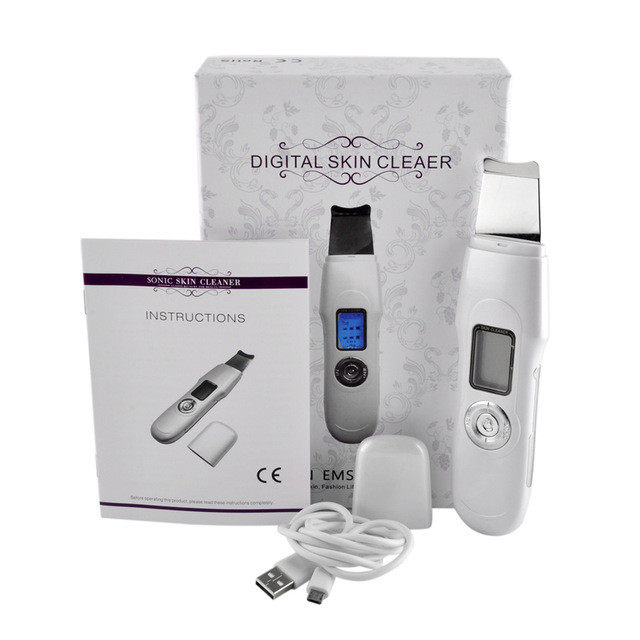 Cкрабер портативний ультразвуковий Ion Ems Sonic С-105 (CS-306) для глибокого чищення й омолодження обличчя, Польща
