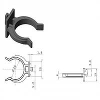 Клипса кухонной опоры для пластикового цоколя Hafele (637.27.380)