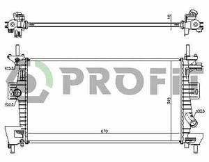 Радіатор охолодження Ford Focus 11 - Profit