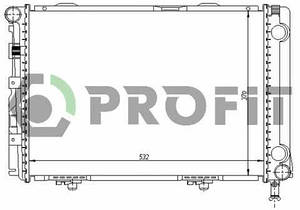 Радіатор охолодження Mercedes Benz W124 84 - Profit