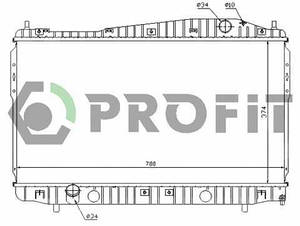 Радіатор охолодження Chevrolet Epica 06 - Profit