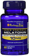 Мелатонин, Melatonin, Puritan's Pride, 10 мг, 60 капсул