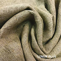 Серая льняная ткань, LINEN PLUS, 100% лен, ширина 150 см, плотность 215 г/м2, цвет 50/330