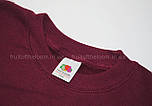 Світшот дитячий бордовий светр Fruit Of The Loom 62-041-41 12-13, фото 2