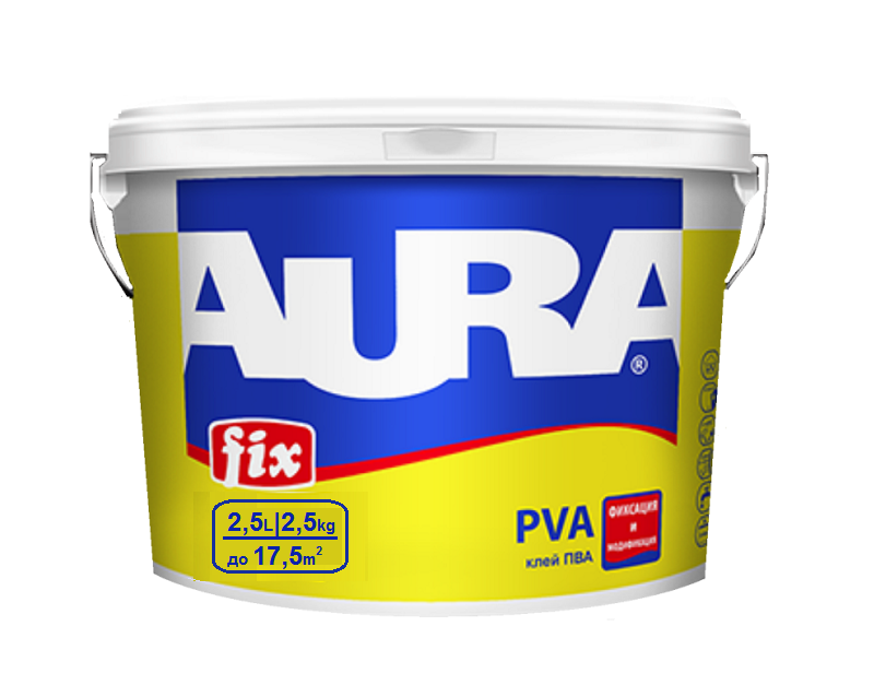 Клей AURA FIX PVA контактный 2,5кг - фото 2 - id-p68423099