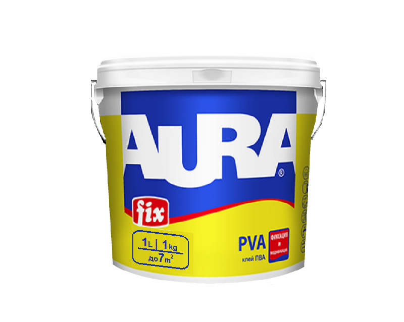 Клей AURA FIX PVA контактный 1кг - фото 2 - id-p227861684