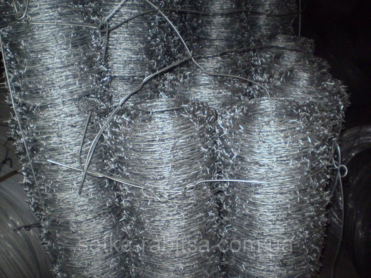 Дріт колючий оцинкований, фото 1
