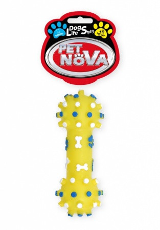 Іграшка для собак Гантель із шипами Pet Nova 12 см