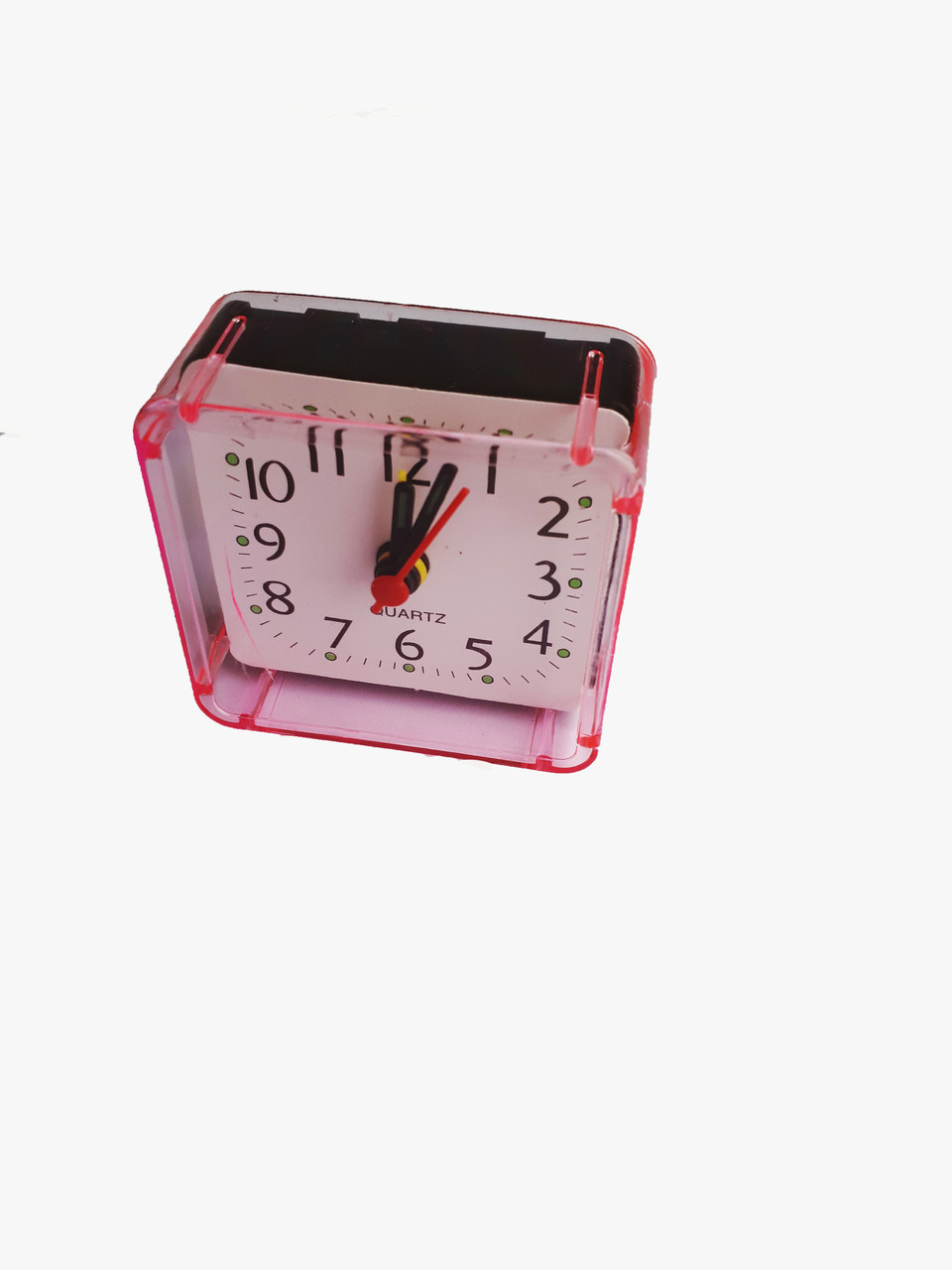 Будильник кварцовий Abeer Кубик Червоний, фото 1
