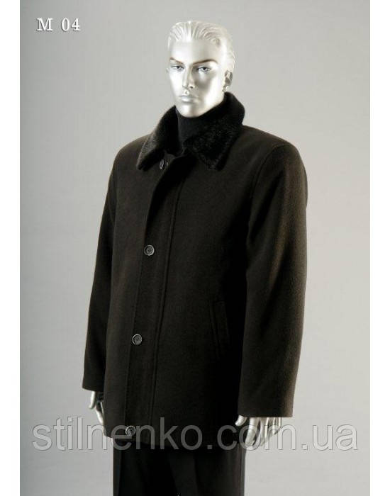 Мужское кашемировое пальто,короткое,с мехом - фото 3 - id-p603512990
