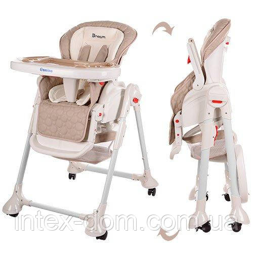 Стільчик-гойдалка для годування Bambi Бежевий (M3551-13 DREAM)