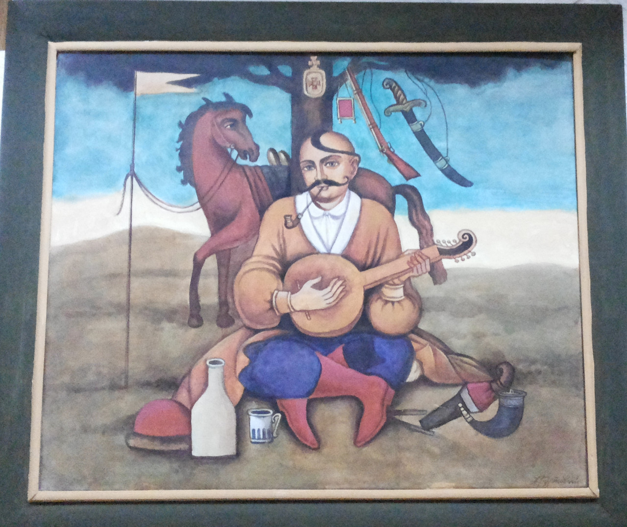 Картина Козак Мамай автор Анатолий Буртовой 2017 год