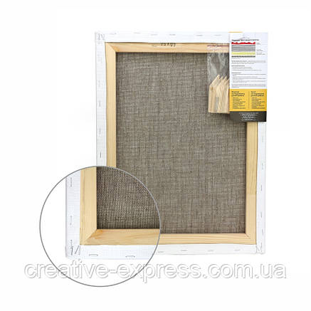 Підрамник, 70*90 см, великі зерно, акрил, льон, ТМ "Маестро", фото 2