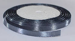 Стрічка атласна. Колір — сталевий. Ширина — 0,7 см, довжина — 23 м