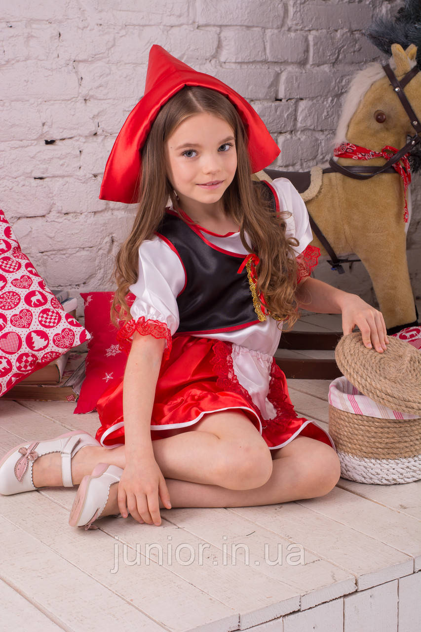 Дитячий карнавальний костюм для дівчинки "Червона Шапка", фото 1
