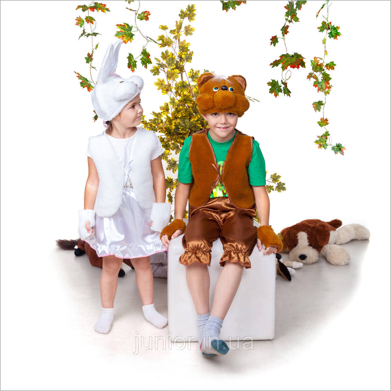 Детский карнавальный костюм для девочки "Зайка-девочка" - фото 2 - id-p604007782