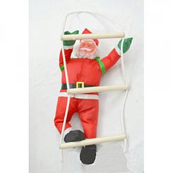 Дід Мороз Санта Клаус на Драбині 1 шт. 60 см.