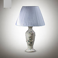 Настольная лампа классическая с абажуром, на высокой ножке 10600-3 серии "Аврора"