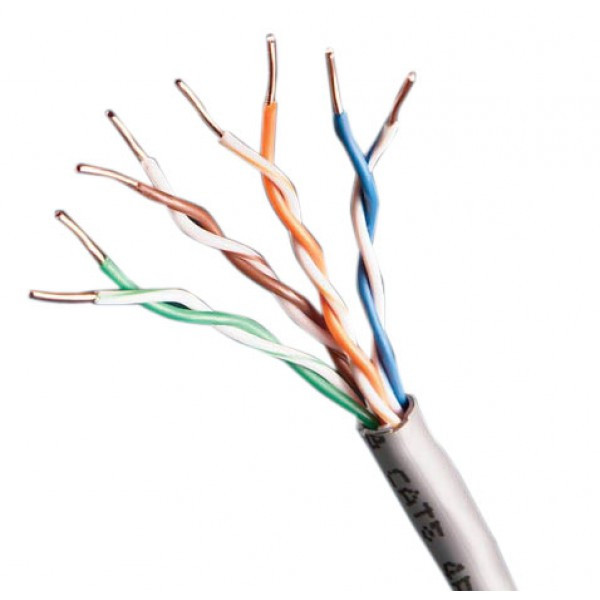 Кабель LP Cat.5e UTP 4x2x0.48 mm CCA 305M (для внутр. прокладки) (ціна за бухту 305м)
