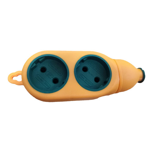 Колодка 2r н 2-х стороння 2r н+2r н б/з латунь оранж+зелений. ( для устрій робіт) (300шт/ящ) R