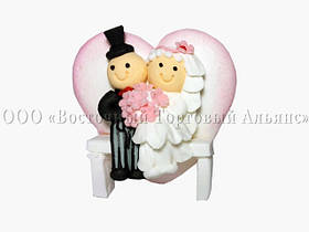 Фігурки з мастики — Закохані — Ø 8,5 см, h7 см