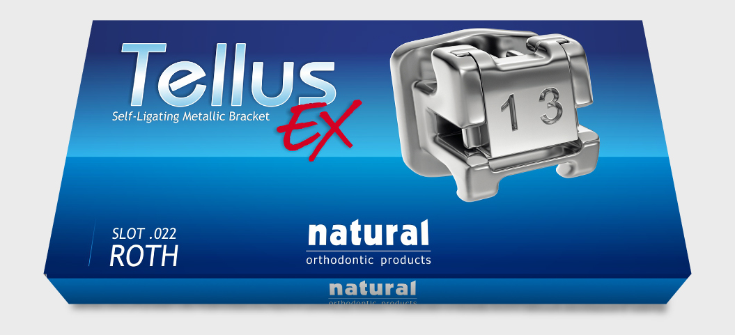 Металева самолігувальна брекет-система Natural, Tellus EX, Roth 022