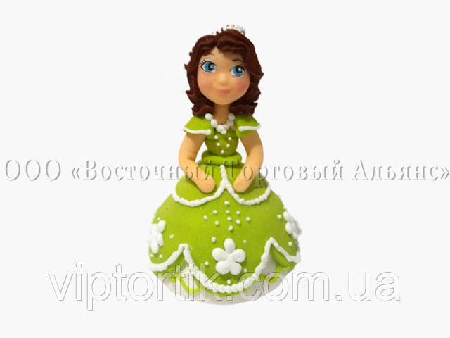 Фігурки з мастики — Принцеса No2 — Ø 6 см, h9,5 см, фото 1