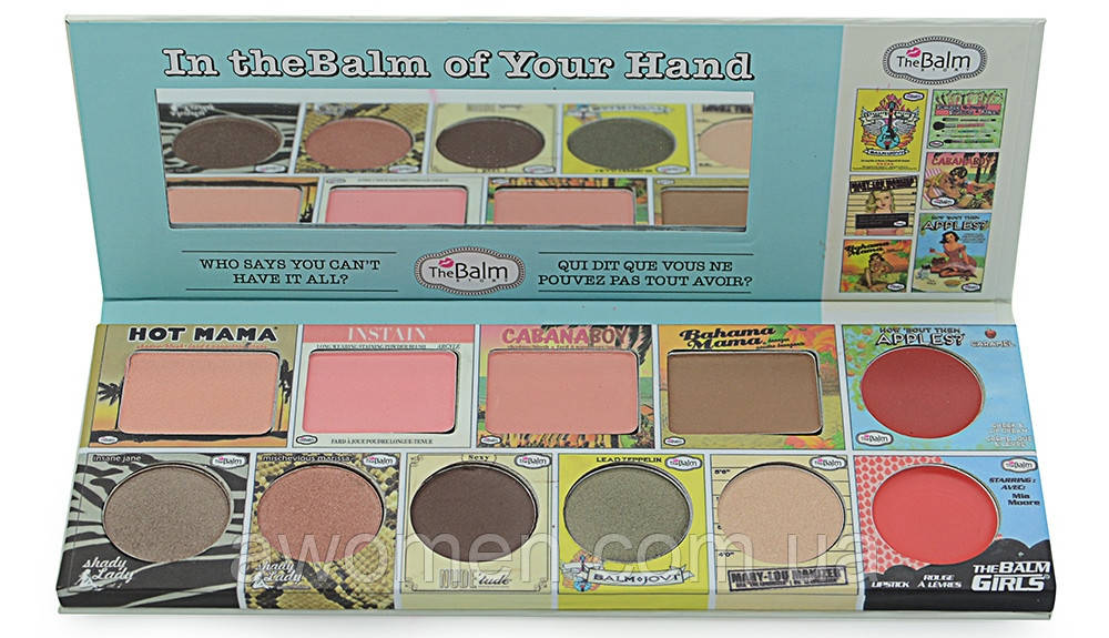 Палітра для макіяжу обличчя The Balm In theBalm of Your Hand Holiday Face Palette, фото 1