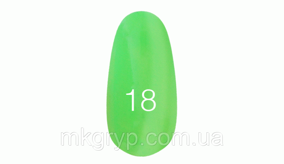 Лак для нігтів № 18 зелений лайм кислотний