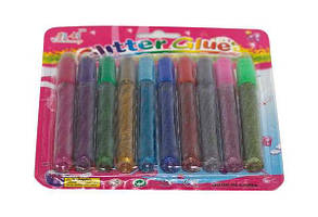 Клей з блискітками Caichuang 10 кольорів