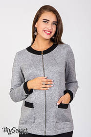Трикотажний жакет для вагітних COCO CR-47.061, сірий меланж L