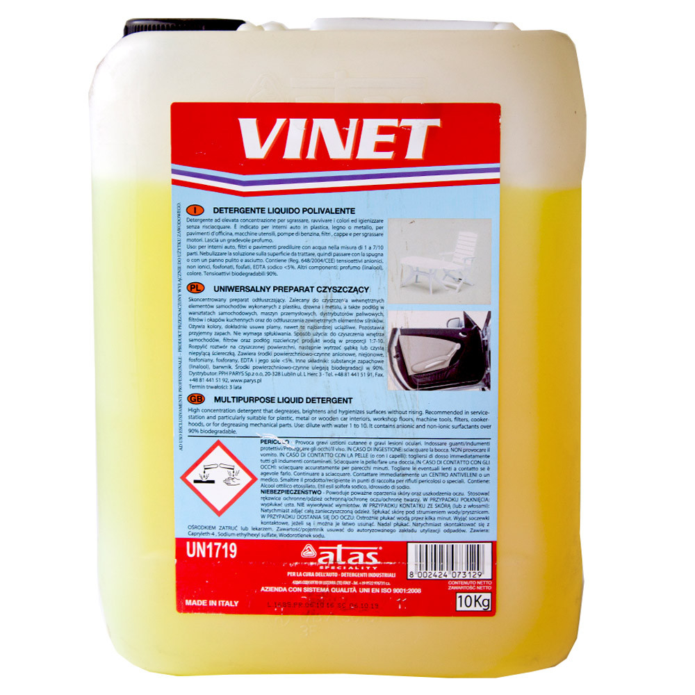 Универсальное моющее средство Atas Vinet 10л - фото 1 - id-p251509363