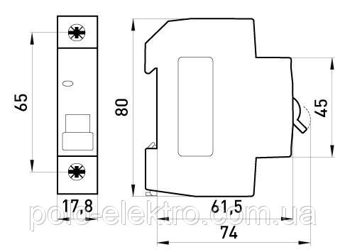 Автоматичний вимикач e.mcb.stand.45.1.B2 1р 2А В 30 кА