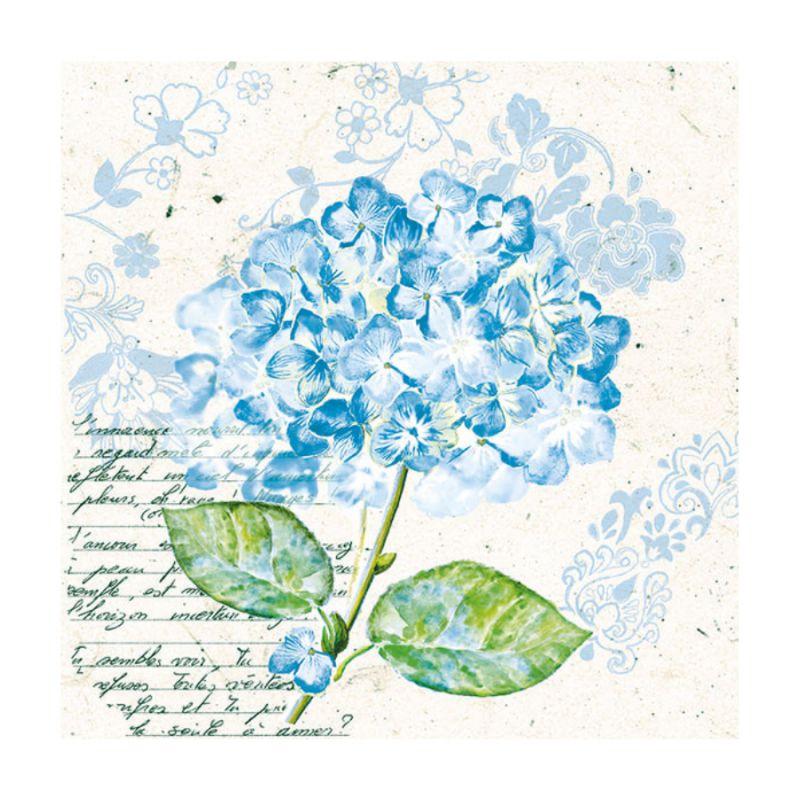Декупажних серветка "Гортензія", блакитні, 33 * 33 см, 18 г / м2, Ambiente, 13309741, фото 1