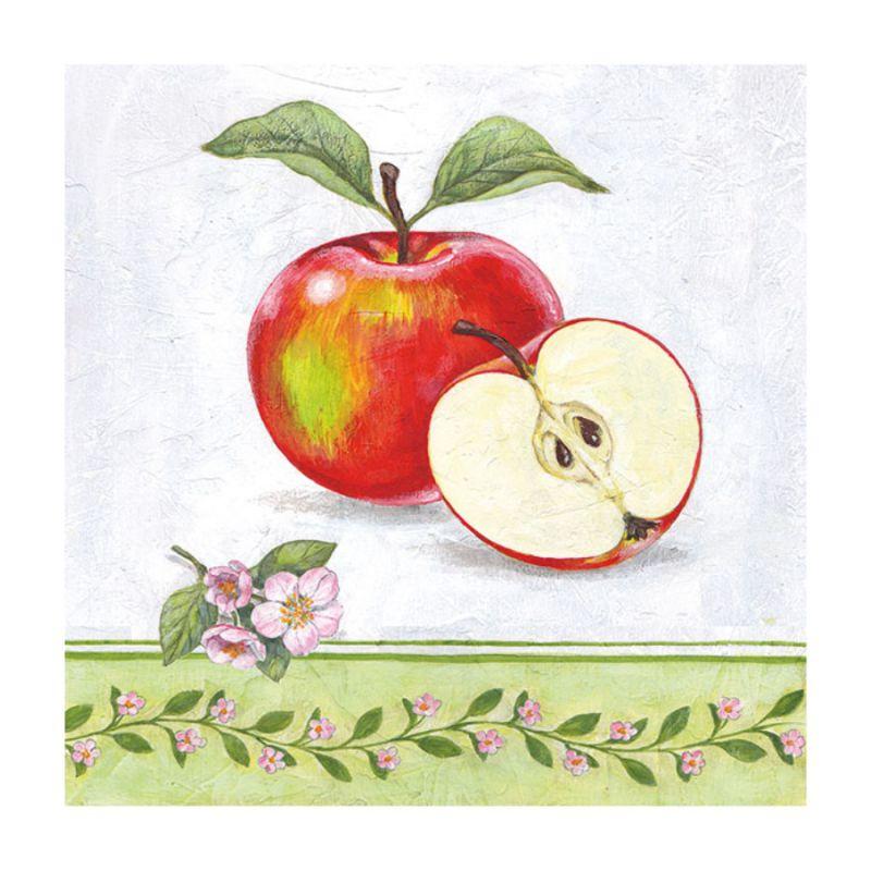 Декупажна серветка "Яблука", 33 * 33 см, 18 г / м2, Ambiente, 13310160, фото 1