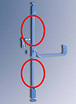 Антипанек для 2-стулкових протипожежних дверей шляхів евакуації Dorma PHA-2000 3-точкового замикання