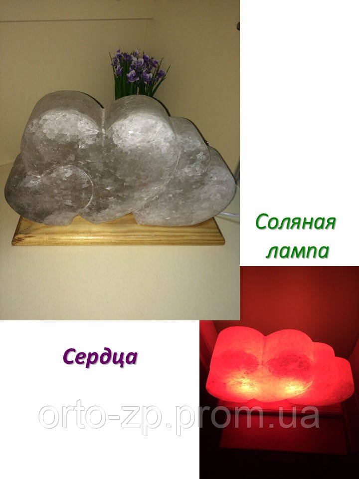 Соляна лампа Серця 9 кг
